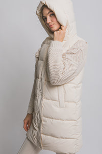 Ivory Puffer Vest