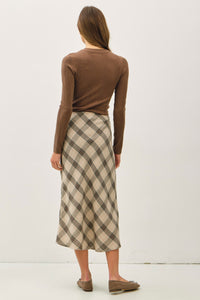 Hunter + Cocoa Plaid Skirt