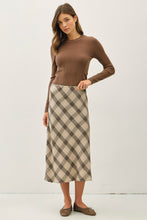 Load image into Gallery viewer, Hunter + Cocoa Plaid Skirt
