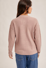 Load image into Gallery viewer, Mauve Waffle Henley
