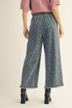 Load image into Gallery viewer, Blue Leopard Wide Leg Pants
