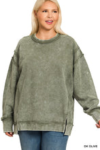 Load image into Gallery viewer, Olive Double Seam Pullover - Plus
