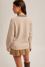 Load image into Gallery viewer, Hem + Thread Taupe + Grey Cardigan
