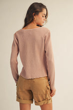 Load image into Gallery viewer, Oatmeal Washed Lace Detail Top
