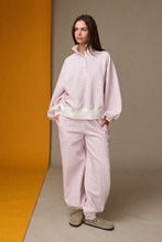 Load image into Gallery viewer, Pink Gingham Snap Pullover
