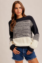 Load image into Gallery viewer, Navy Blocked Sweater
