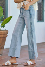 Load image into Gallery viewer, Light Wide Leg Braided Denim
