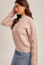 Load image into Gallery viewer, Pink Scalloped Edge Sweater
