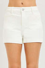 Load image into Gallery viewer, Risen Eve Cream Scalloped Pocket Shorts
