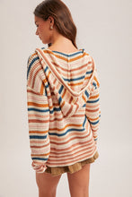 Load image into Gallery viewer, Striped Open Knit Sweater
