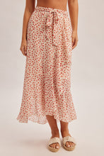 Load image into Gallery viewer, Red Ruffle Floral Skirt
