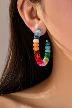 Load image into Gallery viewer, Colorful Beaded Hoops
