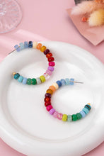 Load image into Gallery viewer, Colorful Beaded Hoops
