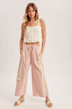 Load image into Gallery viewer, Mauve Floral Patch Pants
