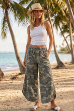 Load image into Gallery viewer, Camo Tulip Hem Pants
