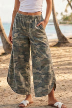Load image into Gallery viewer, Camo Tulip Hem Pants
