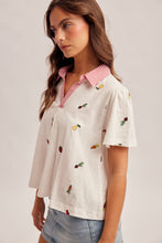 Load image into Gallery viewer, Hem + Thread Garden Party Embroidered Cotton Top
