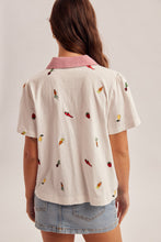 Load image into Gallery viewer, Hem + Thread Garden Party Embroidered Cotton Top
