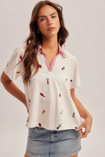 Load image into Gallery viewer, Hem + Thread Garden Party Embroidered Cotton Top
