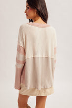 Load image into Gallery viewer, Hem + Thread Cream + Mauve Waffle Top
