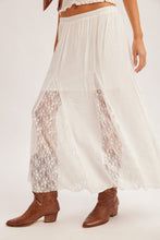 Load image into Gallery viewer, White Lace Panel Skirt
