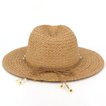 Load image into Gallery viewer, Pearl Trim Fedora Hat
