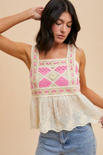 Load image into Gallery viewer, Pink Crochet Tank

