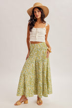 Load image into Gallery viewer, Pistachio Floral Wide Leg Pants
