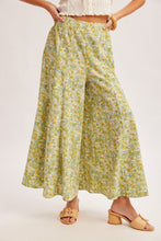 Load image into Gallery viewer, Pistachio Floral Wide Leg Pants
