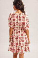 Load image into Gallery viewer, Hem + Thread Rose Floral V-Neck Dress
