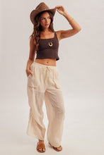 Load image into Gallery viewer, Hem + Thread Natural Cinched Pants

