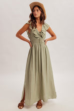 Load image into Gallery viewer, Sage Open Back Dress

