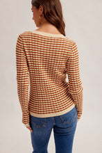 Load image into Gallery viewer, Rust Stripe Henley
