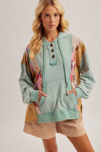 Load image into Gallery viewer, Seafoam Checkered Hoodie
