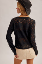 Load image into Gallery viewer, Black Lace Cardigan
