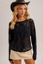 Load image into Gallery viewer, Black Lace Cardigan
