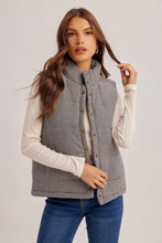 Load image into Gallery viewer, Navy Gingham Vest
