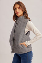 Load image into Gallery viewer, Navy Gingham Vest
