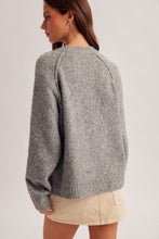 Load image into Gallery viewer, Grey Bow Sweater

