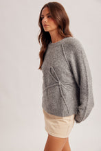 Load image into Gallery viewer, Grey Bow Sweater
