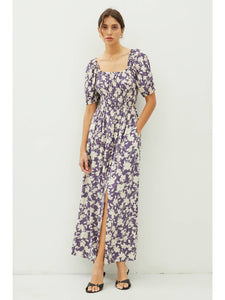 Blueberry Floral Dress