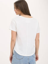 Load image into Gallery viewer, White Round Hem Tee
