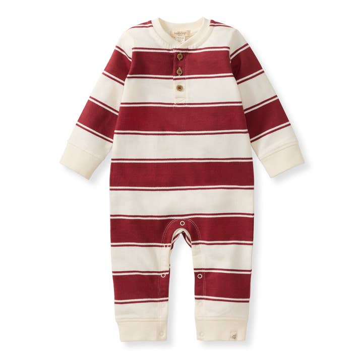 Red Stripe Baby Jumpsuit