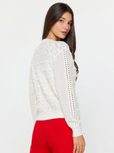 Load image into Gallery viewer, Current Air White Crochet Cardigan
