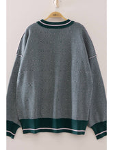 Load image into Gallery viewer, Varsity Forest Check Sweater

