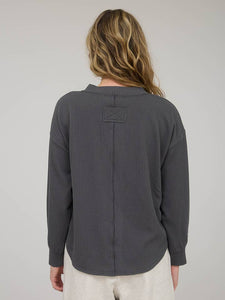 Charcoal Textured Henley