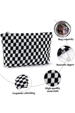 Load image into Gallery viewer, Checkered Zippered Bag
