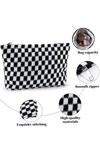 Checkered Zippered Bag