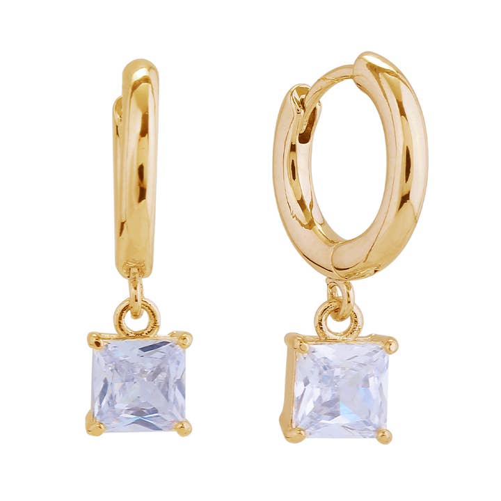 Gem Huggie Hoops