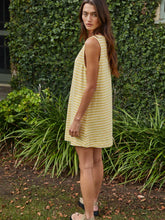 Load image into Gallery viewer, By Together Banana Stripe Tank Dress
